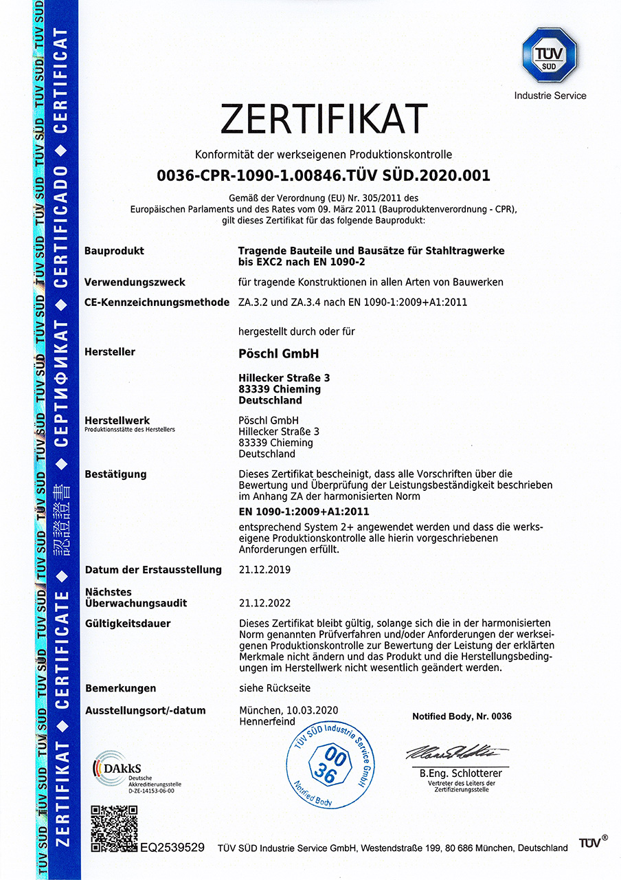 TUEV-sued-zertifikat-tragende-bauteile-stahltragwerke_poeschl_anlagenbau